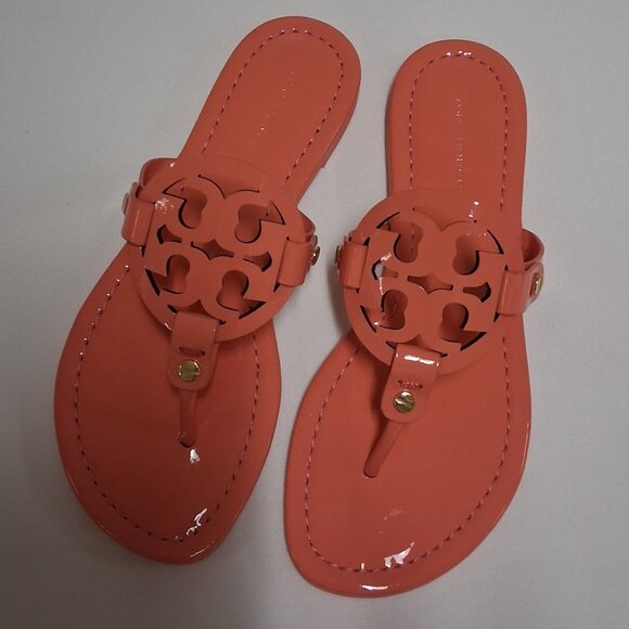 Tory Burch Women’s Miller Sandals – Coral Crush Pink – Size 5M NWT - Picture 2 of 7